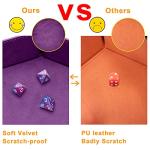 SIQUK Hexagon Folding Dice Tray Set – 4 Colors