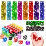 50PCS Classic 6-Sided Dice Set – 10 Colors