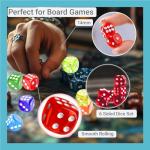 50PCS Classic 6-Sided Dice Set – 10 Colors