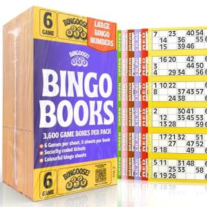 Bingo Books with 3600 Large Print Cards