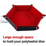 Double-Sided Folding Dice Tray for RPGs