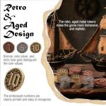50PCS Metal Game Coins - Gold & Silver Tokens