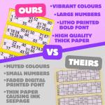 Bingo Books with 3600 Large Print Cards
