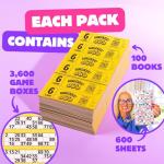 Bingo Books with 3600 Large Print Cards