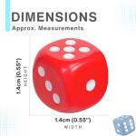 Set of 10 Colorful 6-Sided Replacement Dice