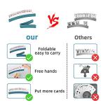 Hands-Free Curved Plastic Card Holders - 2 Pack