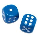 Set of 10 Colorful 6-Sided Replacement Dice