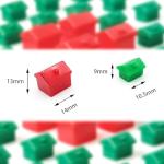 Monopoly Game Spare Parts: 44 Plastic Houses