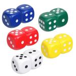 Set of 10 Colorful 6-Sided Replacement Dice