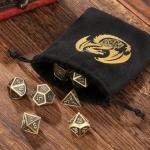 Bronze 7-Piece Metal D&D Dice Set