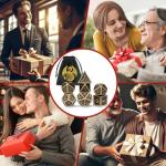 Bronze 7-Piece Metal D&D Dice Set