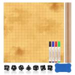 Dungeon Grid Game Mat with Dry Erase Markers