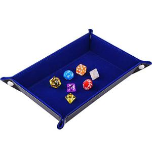 Double-Sided Dice Tray with PU Leather & Velvet
