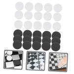 30pcs Round Replacement Checkers Game Pieces Set