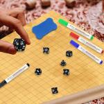 Dungeon Grid Game Mat with Dry Erase Markers