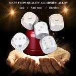 Silver Aluminum Dice Set with Storage Box