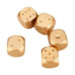 Gold Plated Dice Set with Storage Box