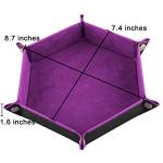 Hexagon Folding Dice Tray Set for RPG Games