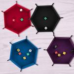 Hexagon Folding Dice Tray Set for RPG Games