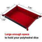 Double-Sided Dice Tray with Velvet Interior