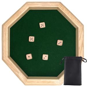 Wooden Dice Tray with Track for DND & RPG