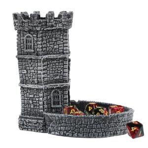 Castle Dice Tower with Tray for D&D Games