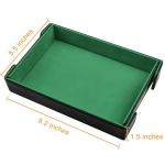Magnetic Folding Dice Tray for RPG Games - Green