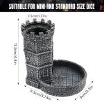 Castle Dice Tower with Tray for D&D Games