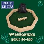 Wooden Dice Tray with Track for DND & RPG
