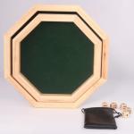 Wooden Dice Tray with Track for DND & RPG