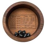 Farkle Classic Dice Set with Wooden Tray