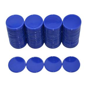 Mini Poker Chips Tokens with Storage Box - Blue