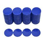 Mini Poker Chips Tokens with Storage Box - Blue