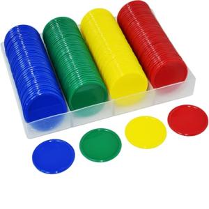 160 Opaque 38mm Plastic Poker Chips Set