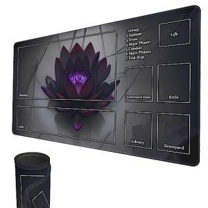MTG Playmat with Zones, 24" x 14" Rubber Surface