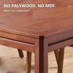 BKTSUNAMI Solid Wood Game Table for 4–6 Players