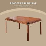 BKTSUNAMI Solid Wood Game Table for 4–6 Players