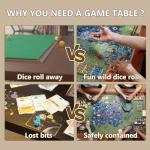 BKTSUNAMI Solid Wood Game Table for 4–6 Players