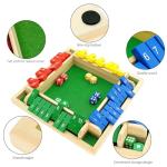 Shut The Box: Fun Wooden Dice Game for 4
