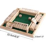 Kitchnexus 4-Player Shut The Box Dice Game