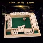 Kitchnexus 4-Player Shut The Box Dice Game