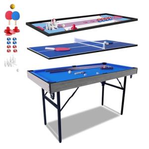 HLC 5-in-1 Multi Game Table for Family Fun