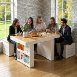 Versatile Board Game Table for 4-6 Players