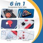 36" 6-in-1 Multi Games Table Set