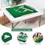 COSTWAY Folding Mahjong and Poker Game Table