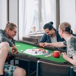 HOMCOM Folding Poker Table for 8 Players