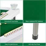 COSTWAY Folding Mahjong and Poker Game Table