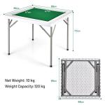 COSTWAY Folding Mahjong and Poker Game Table