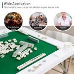 COSTWAY Folding Mahjong and Poker Game Table