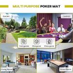 HOMCOM Folding Poker Table for 8 Players